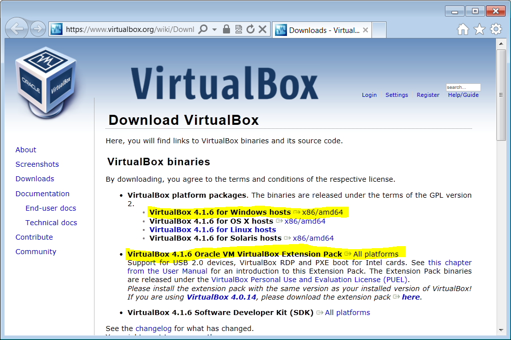 oracle virtualbox download oracle virtualbox download